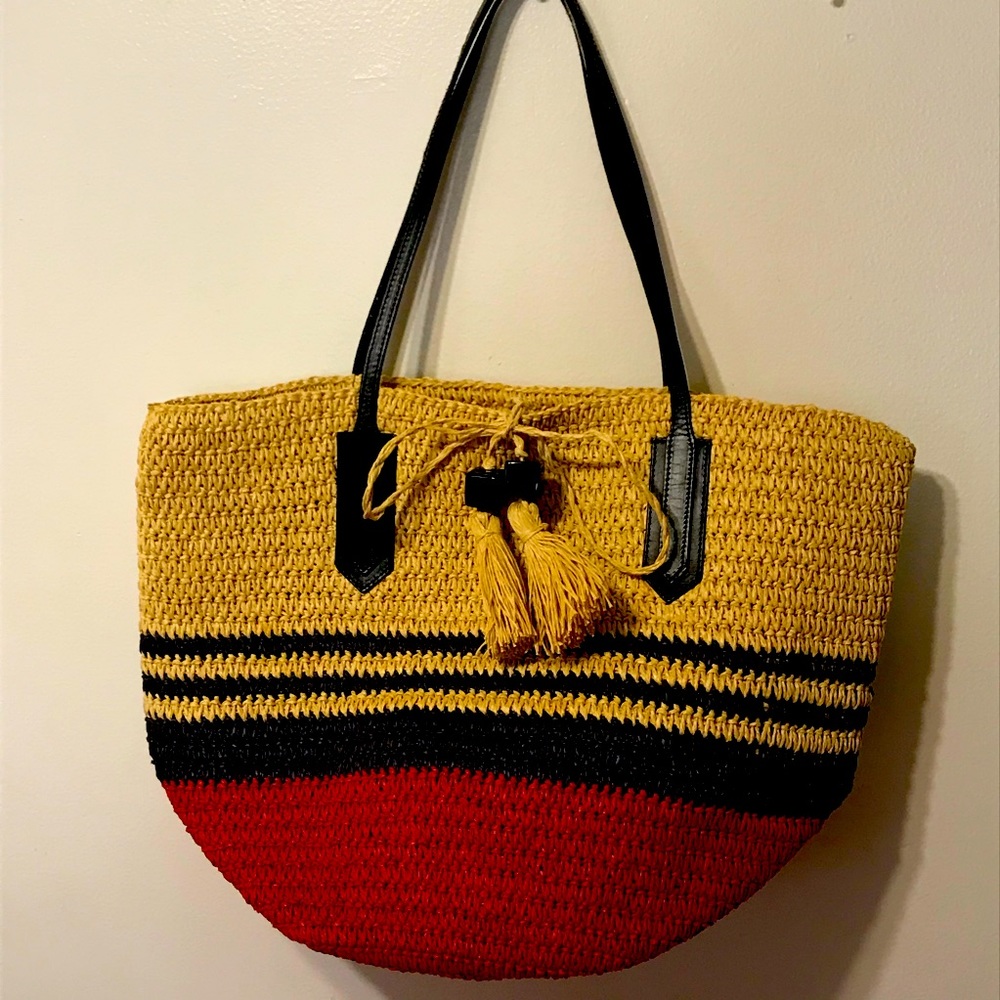 J.Crew Straw Tote Bag